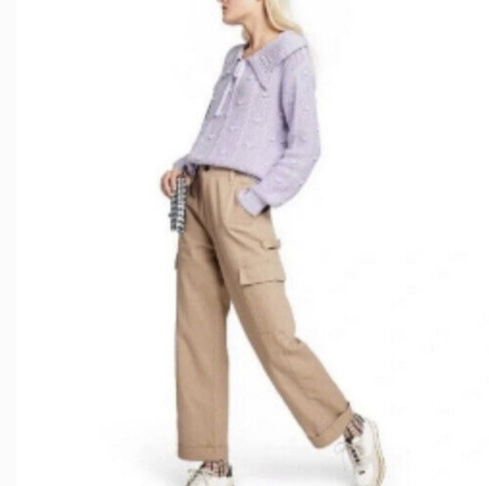 NWT Sandy Liang size khaki carpis